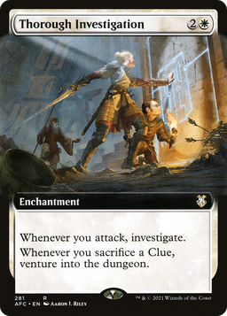 Thorough Investigation (Extended Art) (AFC-281) - Forgotten Realms Commander: (Extended Art)