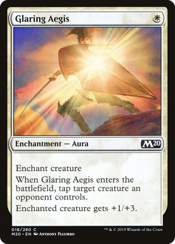 Glaring Aegis (M20-018) - Core Set 2020 Foil