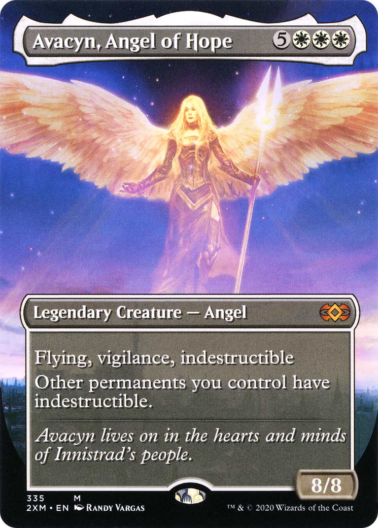Avacyn, Angel of Hope (Borderless) (2XM-335) - Double Masters Foil