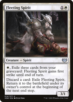 Fleeting Spirit (VOW-014) - Innistrad: Crimson Vow Foil