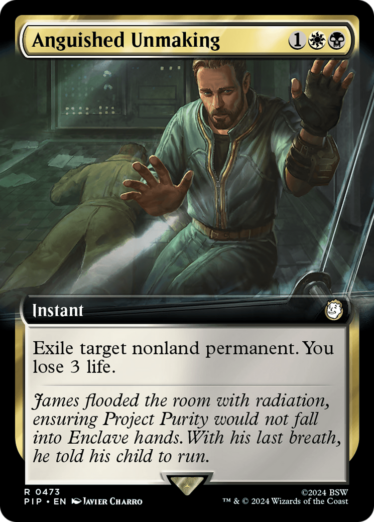 Anguished Unmaking (Extended Art) (PIP-473) - Fallout: (Extended Art) Foil