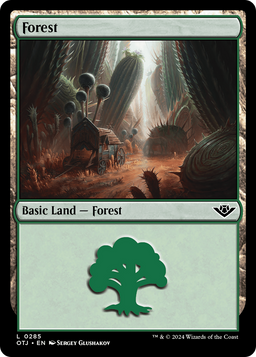 Forest (0285) (OTJ-285) - Outlaws of Thunder Junction Foil