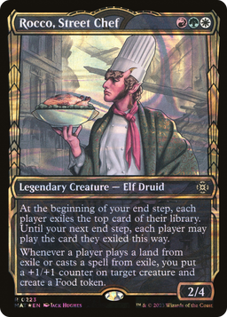 Rocco, Street Chef (Halo Foil) (MAT-223) - March of the Machine: The Aftermath: (Showcase) Foil