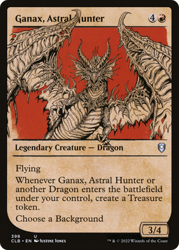 Ganax, Astral Hunter (Showcase) (CLB-398) - Commander Legends: Battle for Baldur's Gate: (Showcase) Foil