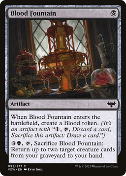 Blood Fountain (VOW-095) - Innistrad: Crimson Vow Foil