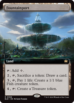 Fountainport (Extended Art) (BLB-368) - Bloomburrow: (Extended Art)