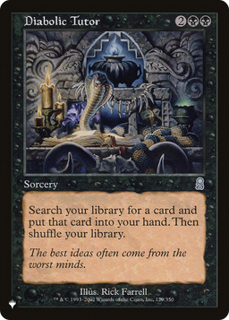 Diabolic Tutor (LIST-129/350) - The List