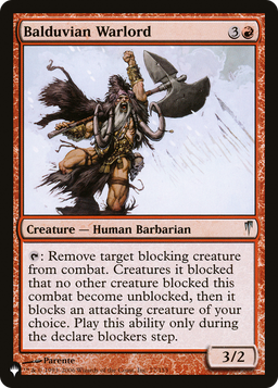 Balduvian Warlord (LIST-CSP-77) - The List
