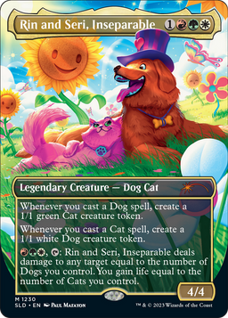 Rin and Seri, Inseparable (1230) (SLD-1230) - Secret Lair Drop (Borderless) Foil