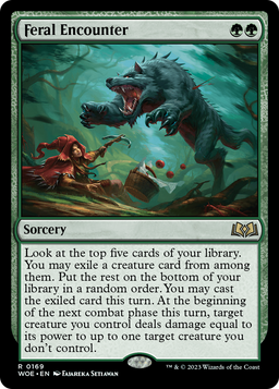 Feral Encounter (WOE-169) - Wilds of Eldraine Foil