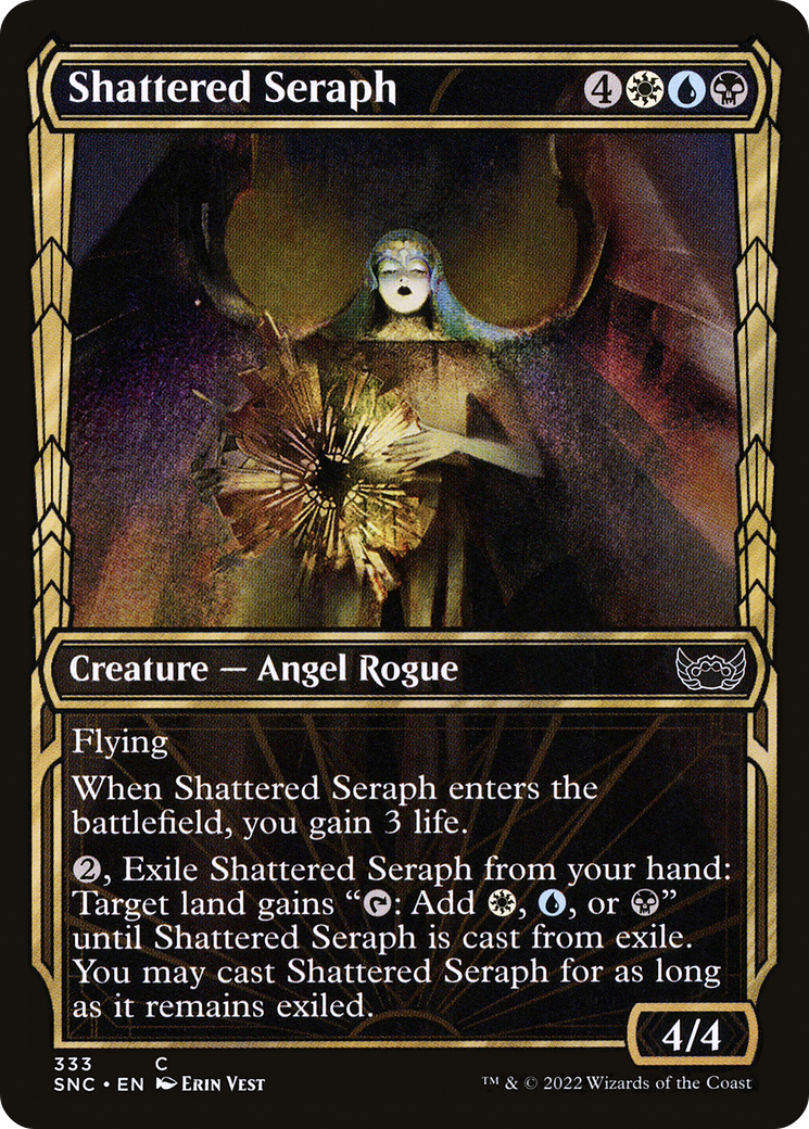 Shattered Seraph (Showcase) (SNC-333) - Streets of New Capenna: (Showcase) Foil