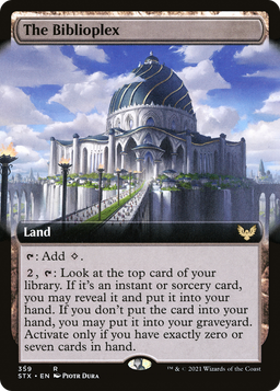 The Biblioplex (Extended Art) (STX-359) - Strixhaven: School of Mages: (Extended Art)