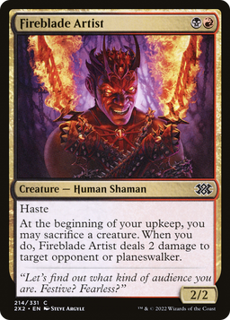 Fireblade Artist (2X2-214) - Double Masters 2022 Foil