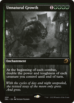 Unnatural Growth (DBL-206) - Innistrad: Double Feature Foil