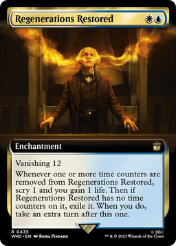Regenerations Restored (Extended Art) (WHO-435) - Doctor Who: (Extended Art) Foil
