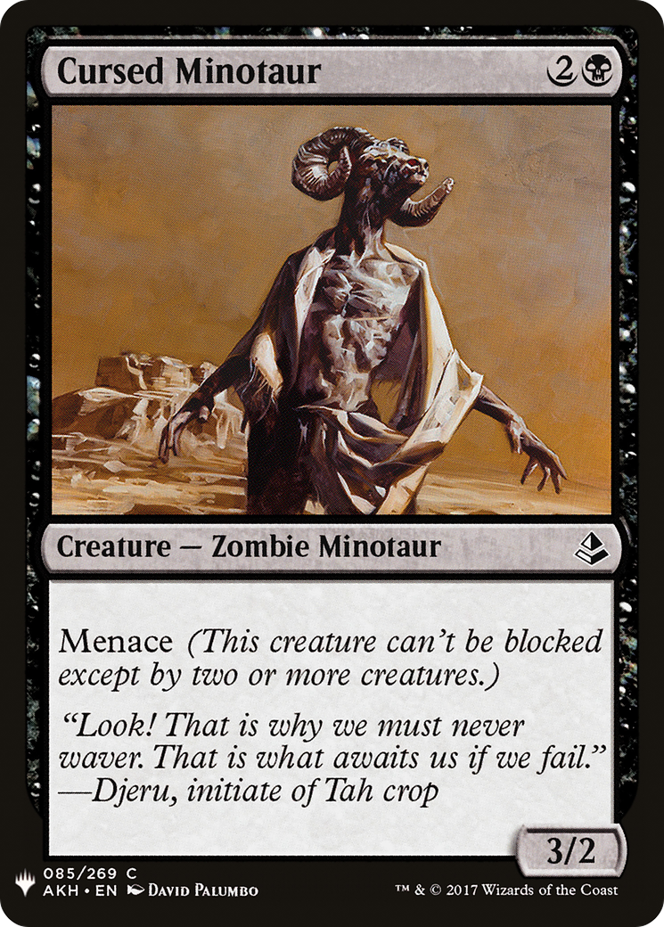 Cursed Minotaur (LIST-085) - The List