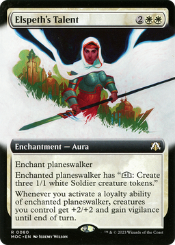 Elspeth's Talent (Extended Art) (MOC-080) - March of the Machine Commander: (Extended Art) Foil
