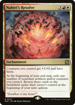 Nahiri's Resolve (MAT-037) - March of the Machine: The Aftermath Foil