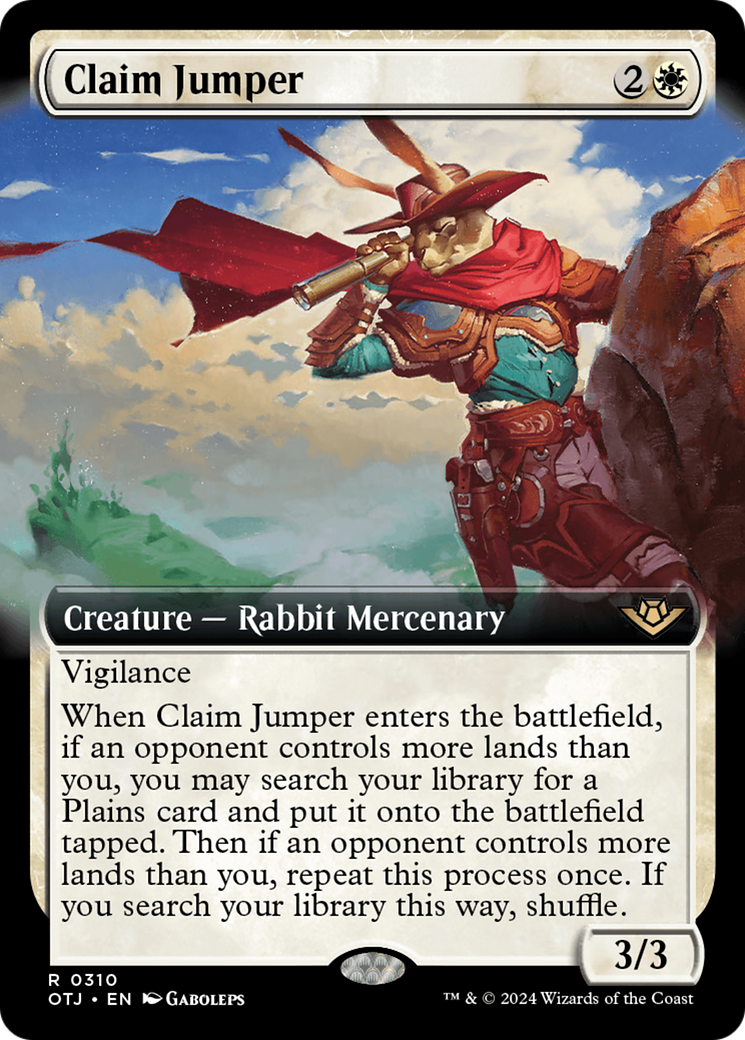 Claim Jumper (Extended Art) (OTJ-310) - Outlaws of Thunder Junction: (Extended Art) Foil