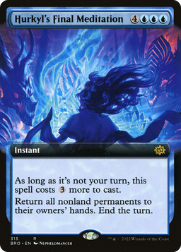Hurkyl's Final Meditation (Extended Art) (BRO-315) - The Brothers' War: (Extended Art) Foil