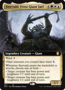 Storvald, Frost Giant Jarl (Extended Art) (AFC-327) - Forgotten Realms Commander: (Extended Art)