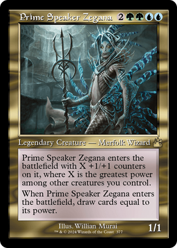 Prime Speaker Zegana (Retro Frame) (RVR-377) - Ravnica Remastered Foil