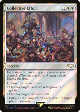 Collective Effort (Surge Foil) (40K-183) - Warhammer 40,000 Commander Foil