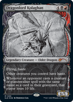 Dragonlord Kolaghan (Halo Foil) (SLD-1269) - Secret Lair Drop: (Showcase) Foil