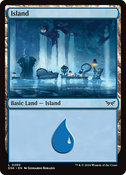 Island (0280) (DSK-280) - Duskmourn: House of Horror Foil
