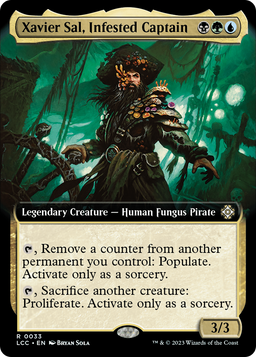Xavier Sal, Infested Captain (Extended Art) (LCC-033) - The Lost Caverns of Ixalan Commander: (Extended Art)