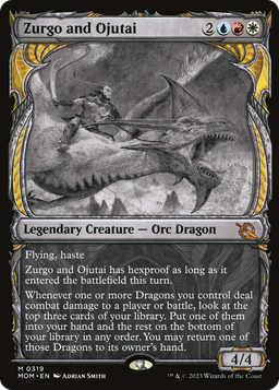 Zurgo and Ojutai (Showcase) (MOM-319) - March of the Machine: (Showcase) Foil