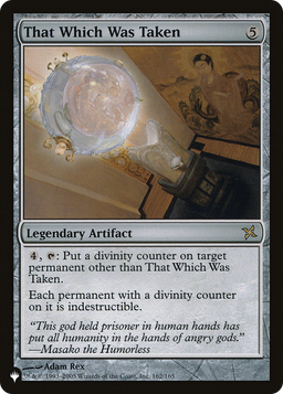That Which Was Taken (LIST-162/165) - The List