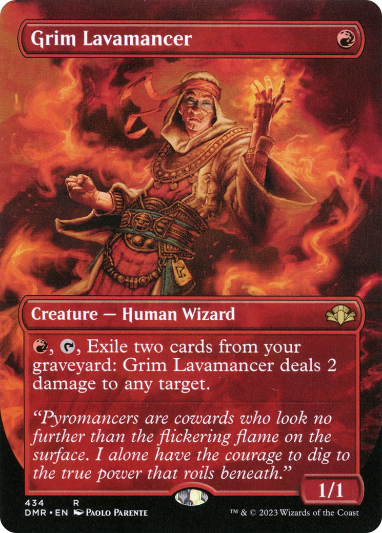 Grim Lavamancer (Borderless) (DMR-434) - Dominaria Remastered