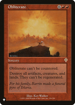 Obliterate (LIST-156/350) - The List