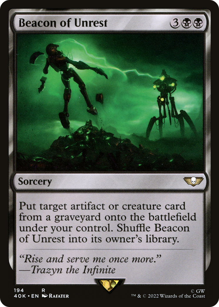Beacon of Unrest (40K-194) - Warhammer 40,000 Commander