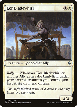 Kor Bladewhirl (BFZ-034) - Battle for Zendikar Foil