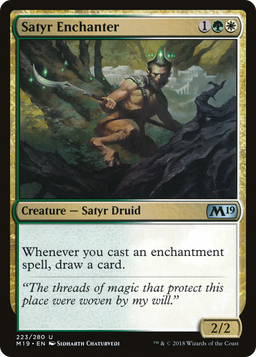 Satyr Enchanter (M19-223) - Core Set 2019