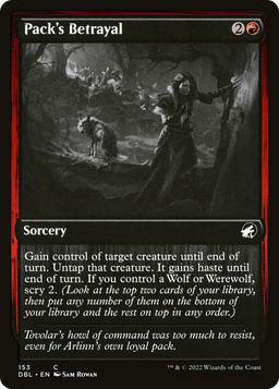 Pack's Betrayal (DBL-153) - Innistrad: Double Feature Foil