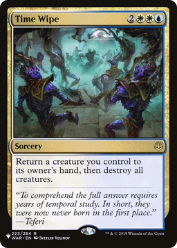 Time Wipe (LIST-WAR-223) - The List