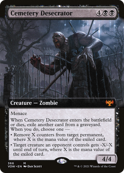 Cemetery Desecrator (Extended Art) (VOW-366) - Innistrad: Crimson Vow: (Extended Art)