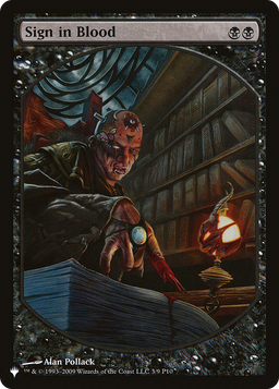 Sign in Blood (LIST-9-MAR) - The List
