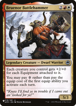 Bruenor Battlehammer (LIST-219/281) - The List