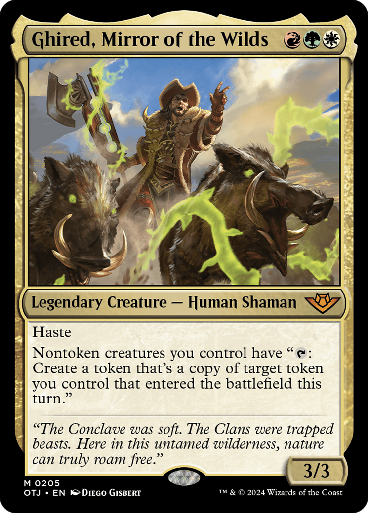 Ghired, Mirror of the Wilds (OTJ-205) - Outlaws of Thunder Junction Foil
