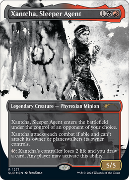 Xantcha, Sleeper Agent (Halo Foil) (SLD-1271) - Secret Lair Drop: (Showcase) (Borderless) Foil