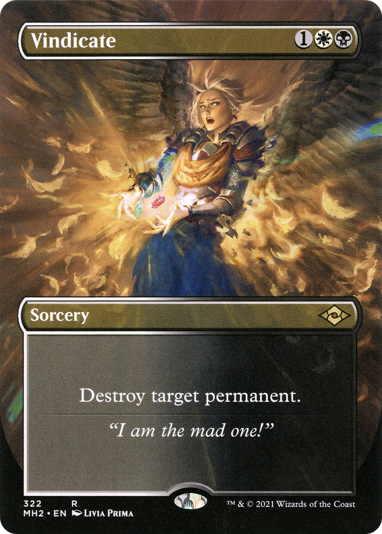Vindicate (Borderless) (MH2-322) - Modern Horizons 2 Foil