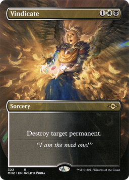 Vindicate (Borderless) (MH2-322) - Modern Horizons 2 Foil