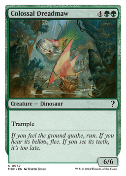 Colossal Dreadmaw (White Border) (MB2-067) - Mystery Booster 2
