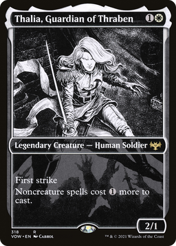 Thalia, Guardian of Thraben (VOW-318) - Innistrad: Crimson Vow: (Showcase) Foil