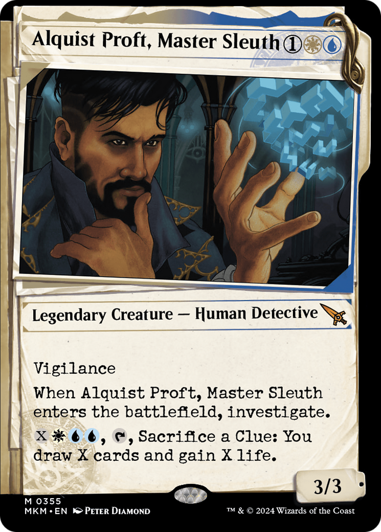 Alquist Proft, Master Sleuth (Showcase) (MKM-355) - Murders at Karlov Manor: (Showcase) Foil