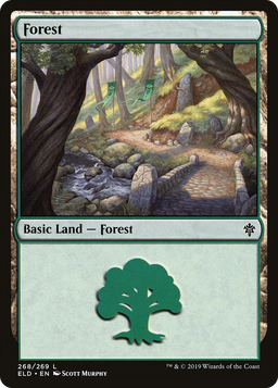 Forest (268) (ELD-268) - Throne of Eldraine Foil